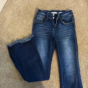 Women’s kancan denim jeans high rise flare signature collection